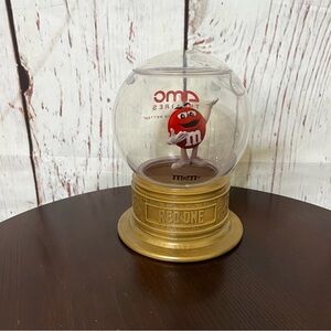 M&M'S Red Character Globe X AMC x Red One Movie candy holder with Gold Base NWT